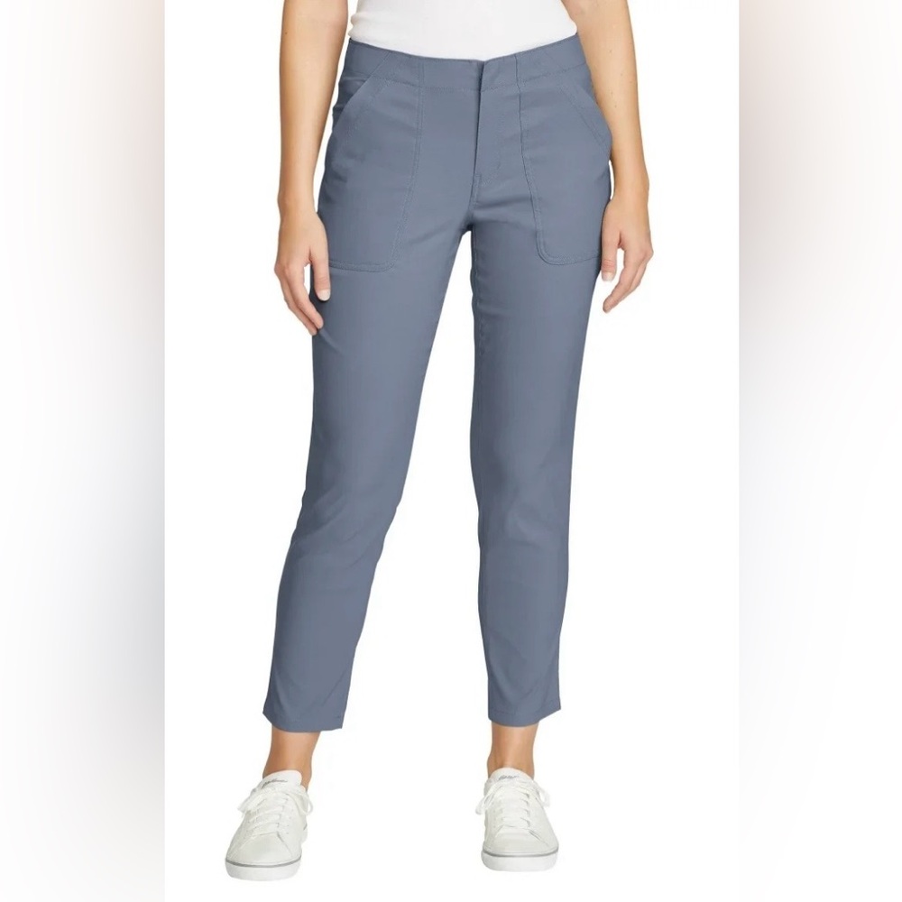 Eddie Bauer Women's Slate Blue Ankle Straight-Leg Pants